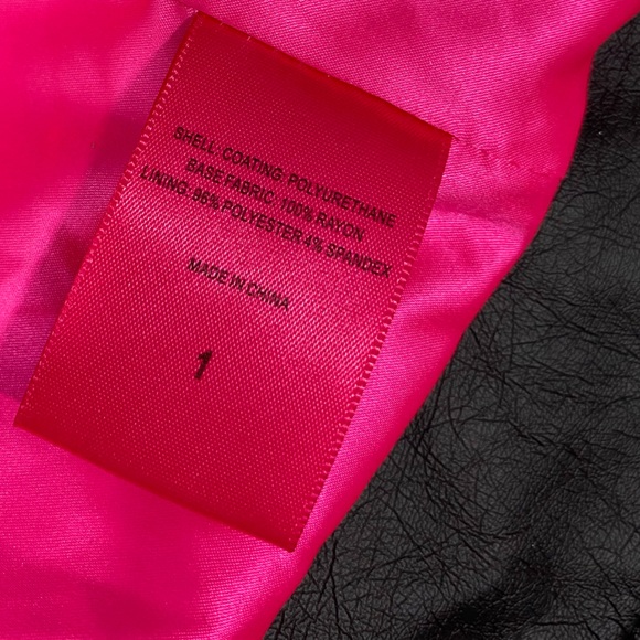 TORRID x BETSEY JOHNSON Leopard Trim Studded Faux Leather Jacket Black Size 1X - Picture 9 of 16